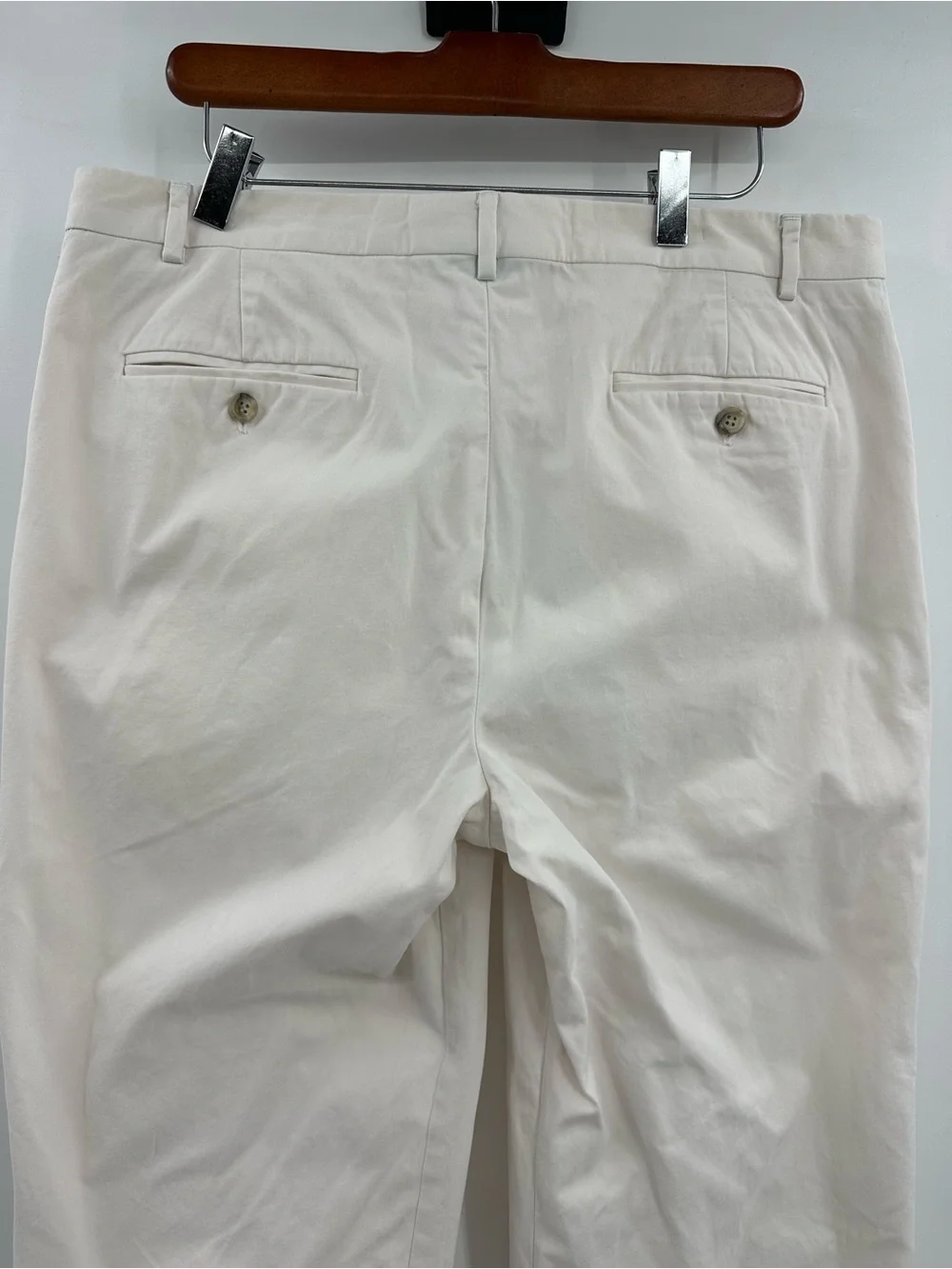 J. Crew Cream Pleated Chinos